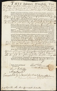 Hebron Materson indentured to apprentice with Richard Hunnewell of Penobscot