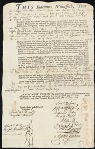 George Jolly indentured to apprentice with Ebenezer Alden of Braintree