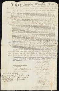 Robert Carr indentured to apprentice with John Stone of Concord