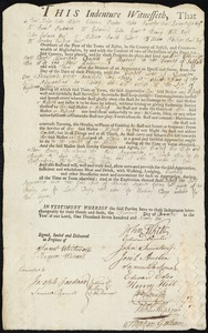 Mary Etheridge indentured to apprentice with Jonathan Davies of Roxbury