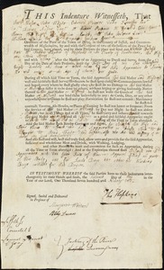 Nicholas Dulash indentured to apprentice with Thomas Hopkins of Portland