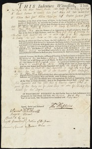 Sarah Cleverly indentured to apprentice with Thomas Hopkins of Portland