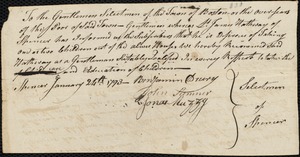 John Wright indentured to apprentice with James Hathway of Spencer