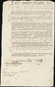 Charlotte Silvester indentured to apprentice with Elizabeth Leighton [Leighty] of Boston