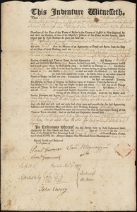 William McFarland indentured to apprentice with Samuel Ridgway [Ridgaway], Jr. of Boston