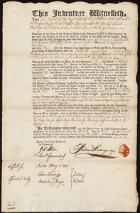 Joseph Lillie indentured to apprentice with Richard Billings,  Jr. of Boston