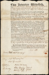 Hannah White indentured to apprentice with Jacob Edes of Boston