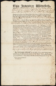 Henry Dorcy indentured to apprentice with John Kendrick of Edgartown