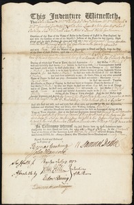 Thomas Condon indentured to apprentice with Samuel Dexter of Dedham