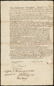 Francis Trevally indentured to apprentice with Asa Douglass of Hancock