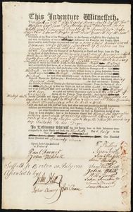 Sarah Emmons indentured to apprentice with Mary Leverett of Boston