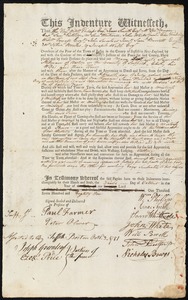 Mary Scott indentured to apprentice with Samuel Stilman of Boston