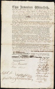 John Burrell indentured to apprentice with Richard Whellen [Wheelan] of Boston