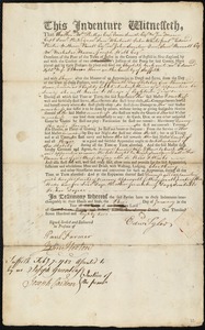 Elizabeth Cook indentured to apprentice with Edward Tyler of Boston