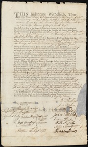 Rhodi Negars indentured to apprentice with William Shaw of Gouldsborough