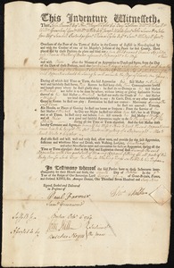 Francis Appleton indentured to apprentice with Thomas Walker of Boston