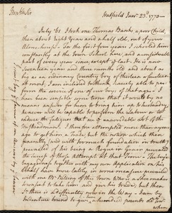 Thomas Banks indentured to apprentice with Belding of Hatfield