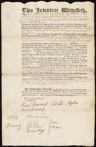 William Ranstead indentured to apprentice with Edward Maylem of Boston