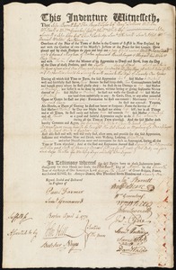 William Ranstead indentured to apprentice with Edward Maylem of Boston