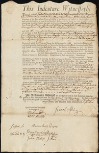 James Smith indentured to apprentice with Israel Ashley of Westfield