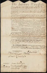 Hannah Snow indentured to apprentice with Joshuah [Joshua] Winter of Boston