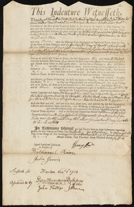 William Chapin indentured to apprentice with Henry Roads of Boston