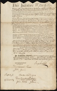 Richard Whitcomb indentured to apprentice with Augustus Hail of Boston