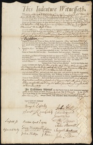 Sarah McCoye indentured to apprentice with Joseph Gorman of Salem