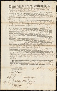 Mary Snelling indentured to apprentice with Israel Loring of Boston