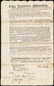 Mary Green indentured to apprentice with Thomas Smith of Boston
