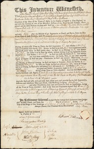 Thomas Peak indentured to apprentice with William Dickman of Boston