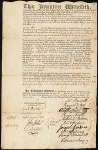 William Warner indentured to apprentice with Thomas Emmons of Boston