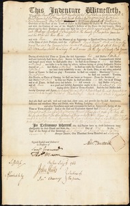 Joseph Maxfield indentured to apprentice with Abraham Burbank of Springfield