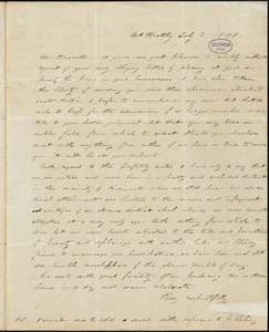 Alice Cary, Mt. Healthy, OH., autograph letter signed to R. W. Griswold, 3 July 1848