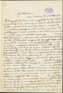 Richard Henry Dana, Boston, MA., autograph letter signed to Parry &amp; McMillan, 21 June 1855