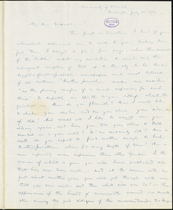 Henry Jarvis Raymond, University of Vermont, Burlington, VT., autograph letter signed to R. W. Griswold, 20 July 1839