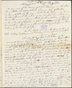 John Greenleaf Whittier manuscript articles, March [1847?]: &quot;Abolition in Ceylon,&quot; &quot;Piety of Justice,&quot; &quot;The Passengers of the Tweed.&quot;