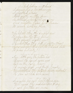 Manuscript poems: &quot;To a babe looking in its hand,&quot; &quot;The Gay Coquette&quot; and &quot;Growing Old.&quot;