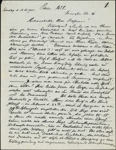 Bertling, Karl O., fl. 1912 autograph letter signed to Hugo Münsterberg, Berlin, 13 April 1913