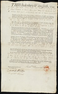Noble Spencer indentured to apprentice with Richard Hunnewell, Jr. of Penobscot