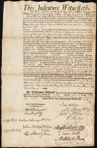 Agnes Lillie indentured to apprentice with Ichabod Jones of Boston