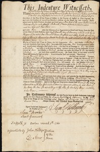 Rebecca Taylor indentured to apprentice with Samuel/James Holbrook of Boston