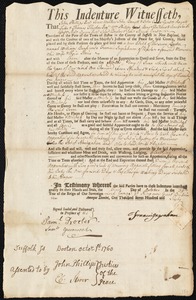 William Burk indentured to apprentice with Francis Ingraham of Boston