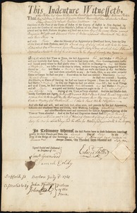 Benjamin Wright indentured to apprentice with Edward Foster of Boston