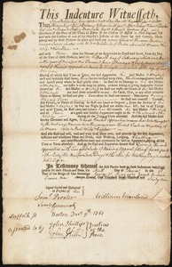 James Tucker indentured to apprentice with William Warland of Boston