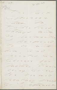 Emily Dickinson, Amherst, Mass., autograph letter to Thomas Wentworth Higginson, July 1874