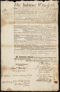 Phillip Peak indentured to apprentice with Jonas Stone of Lexington