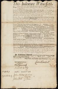 Robert Kilby indentured to apprentice with Cadwallader [Cadwallador] Ford of Wilmington