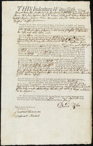Charlotte Gordon indentured to apprentice with David Tyler of Boston