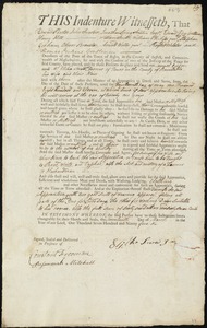 Samuel Gordon indentured to apprentice with Elisha Snow, Jr. of Truro
